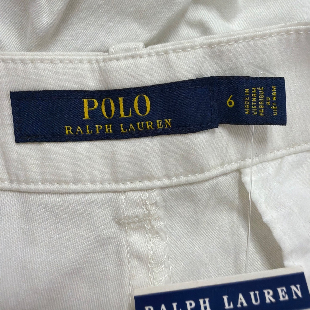 Polo Ralph Lauren White Shorts Womens Summer Casual Lightweight Design Size 6