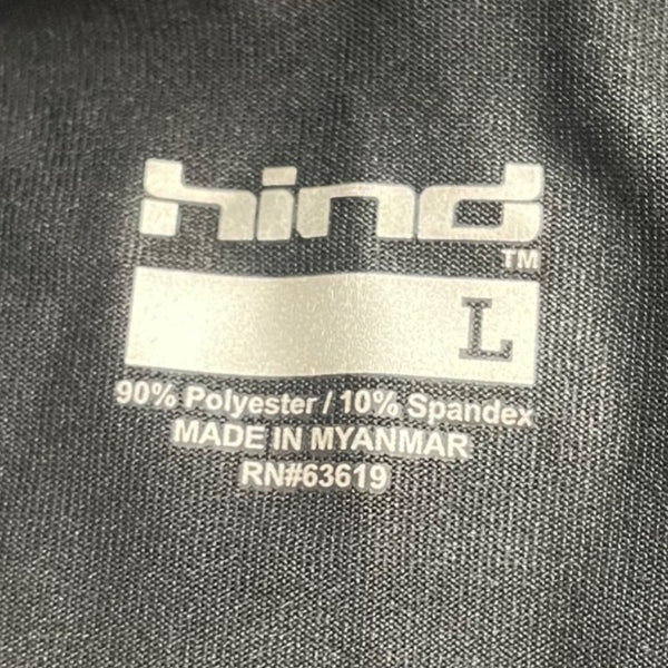 Hind Mens Blue Athletic Shorts Geometric Pattern Elastic Waist Sz L - New