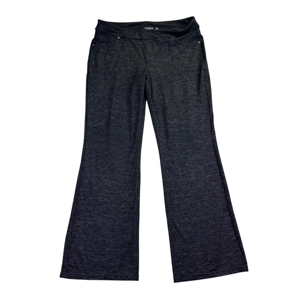 Athleta Womens Gray Stretch Flare-Leg Pants Size XL