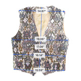OHara Originals Mens Multicolor Jacquard Vest With Aztec Pattern