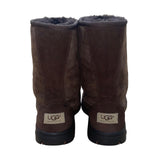 UGG Women’s Brown Suede Mid-Calf Warm Lined  Ultimate Short Boots Size W8