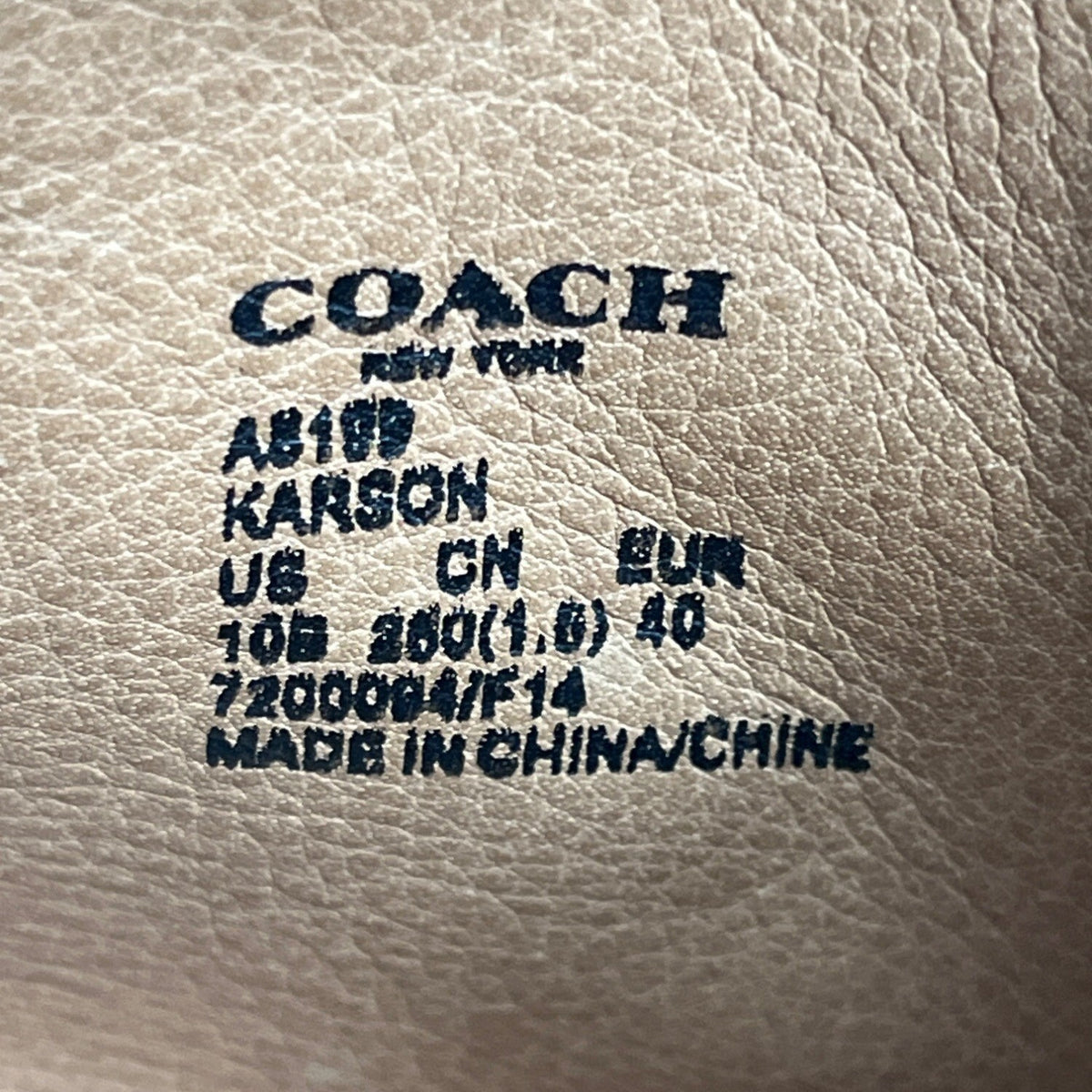 Coach Women’s Dark Beige Suede Karson Ankle Booties Sz 10