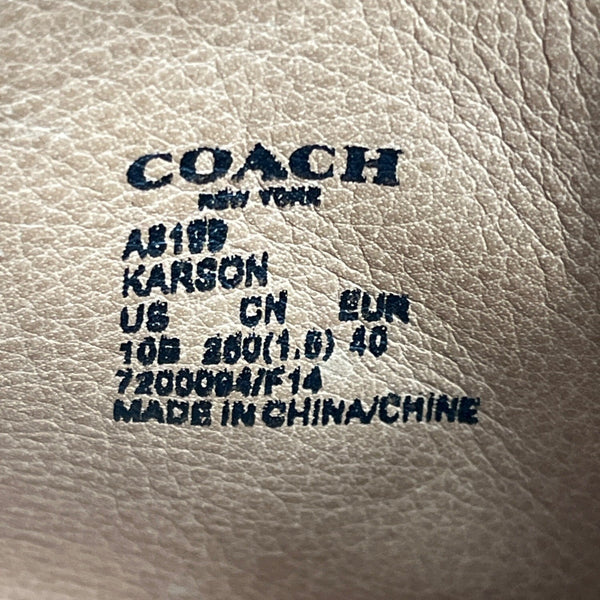 Coach Women’s Dark Beige Suede Karson Ankle Booties Sz 10