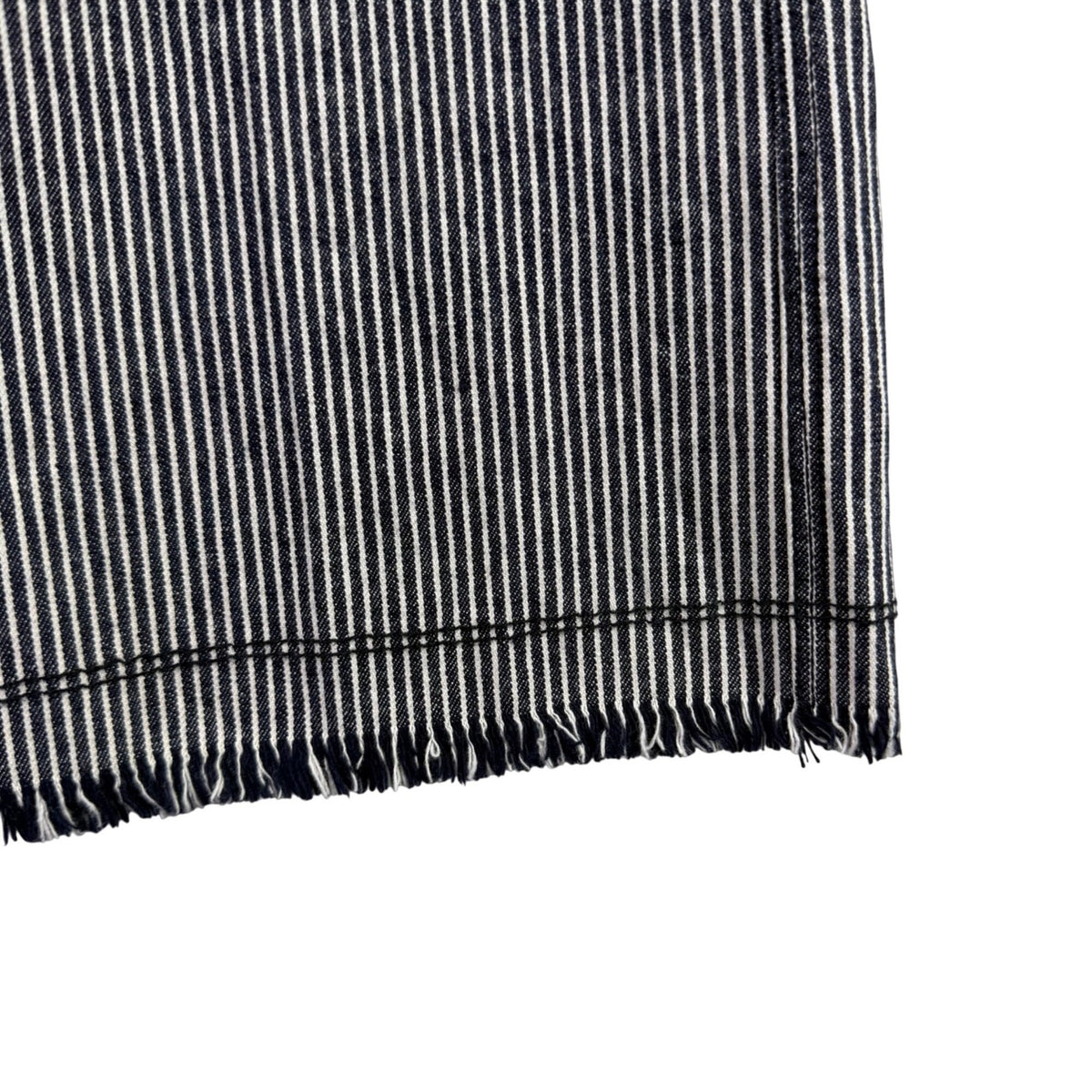 ATM Womens Black & White Stripe Cotton/Spandex Cropped Wide-Leg Pants Size 0