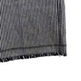 ATM Womens Black & White Stripe Cotton/Spandex Cropped Wide-Leg Pants Size 0