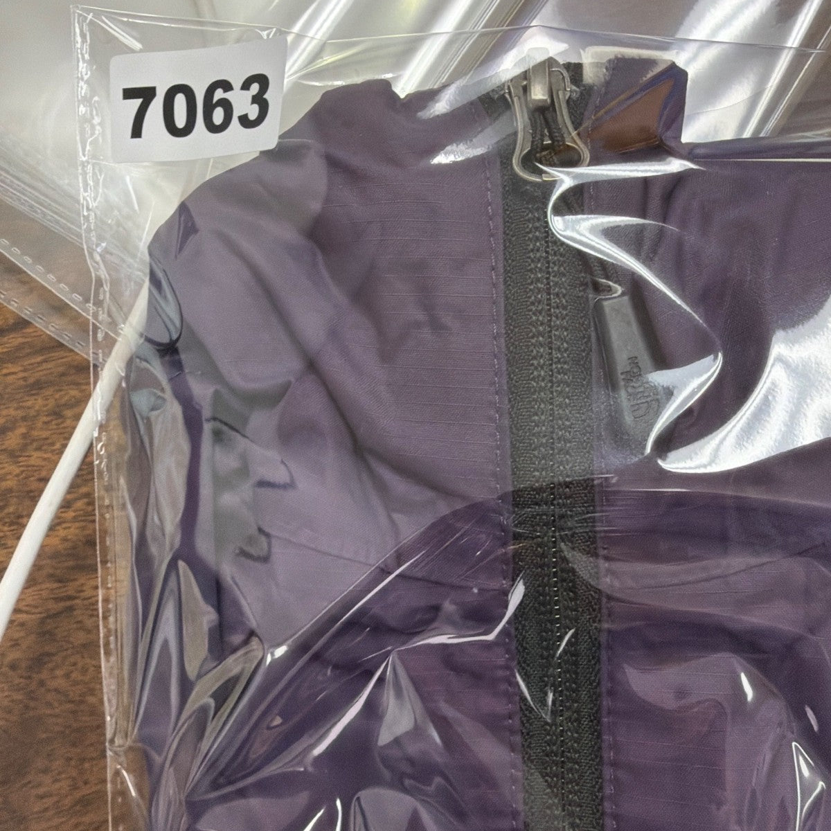 The North Face Mens Purple/Black Nylon Hooded Rain Jacket Size M