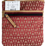 Tommy Hilfiger Crossbody Red Shoulder Bag Outside and Inside Zipper Sz M - NWT