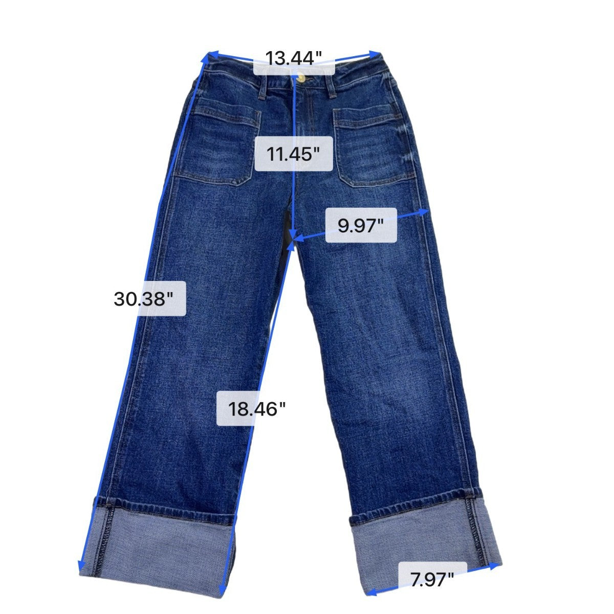 Kut From The Kloth Womens Blue Denim Sienna Straight Leg Jeans Sz 00P