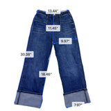 Kut From The Kloth Womens Blue Denim Sienna Straight Leg Jeans Sz 00P