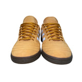 Adidas Men’s Orange Suede White Stripes Low-Top Busenitz Sneakers Size 8.5