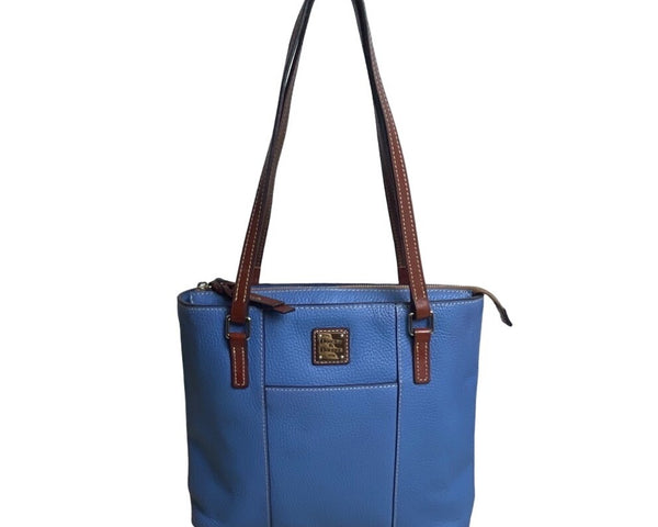 Dooney & Bourke Women's Blue Leather Key Lace Shoulder Bag