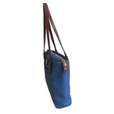 Dooney & Bourke Women's Blue Leather Key Lace Shoulder Bag