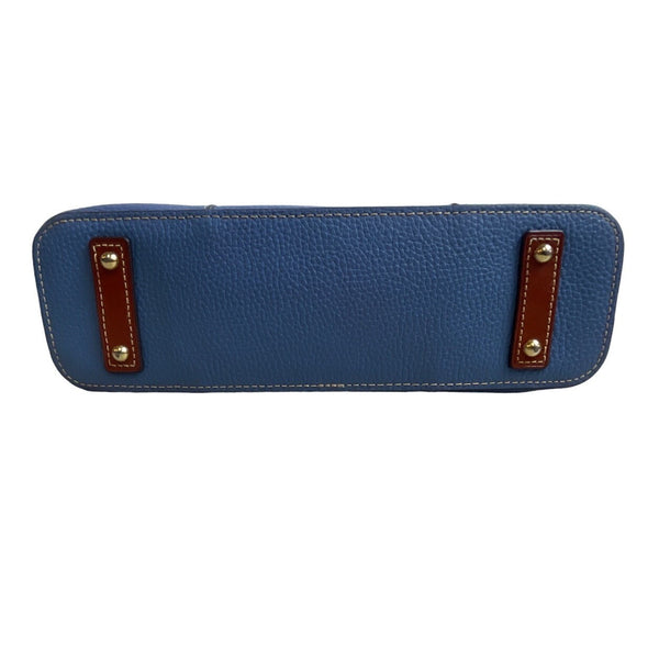 Dooney & Bourke Women's Blue Leather Key Lace Shoulder Bag