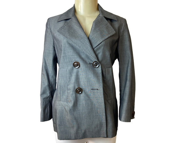 Gerard Darel Women's Grey Double Breasted Blazer Sz 36 (US 6) - NWT
