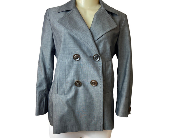 Gerard Darel Women's Grey Double Breasted Blazer Sz 36 (US 6) - NWT