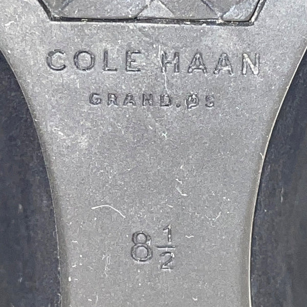 Cole Haan Women’s Black Suede Grand Os Ankle Strap Wedge Heels Size 8.5