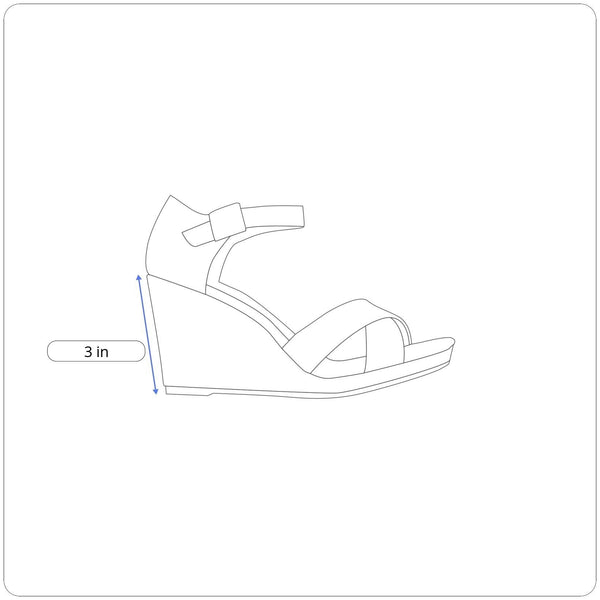 Cole Haan Women’s Black Suede Grand Os Ankle Strap Wedge Heels Size 8.5