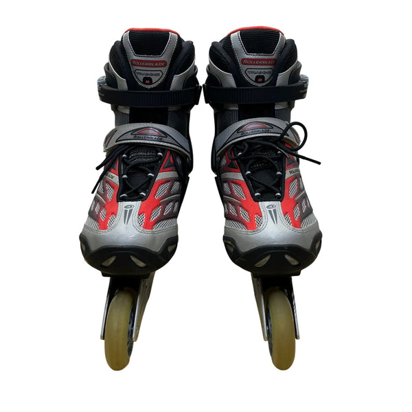 Rollerblade Men’s Grey/Red Astro 50 Adj Brake Inline Bio Dynamic Skates Size 11