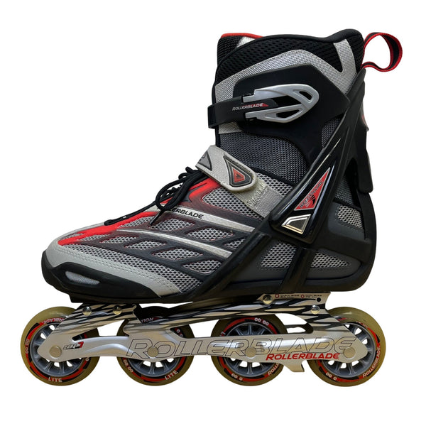 Rollerblade Men’s Grey/Red Astro 50 Adj Brake Inline Bio Dynamic Skates Size 11