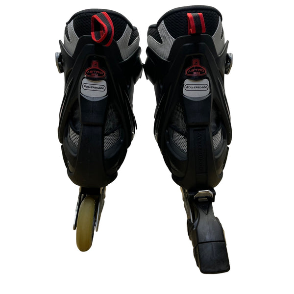 Rollerblade Men’s Grey/Red Astro 50 Adj Brake Inline Bio Dynamic Skates Size 11