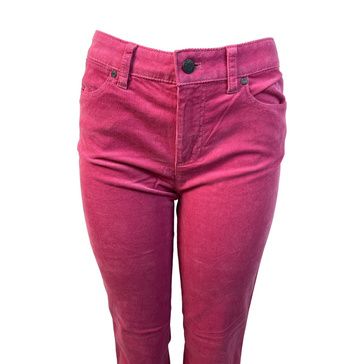 Talbots Womens Pink Corduroy Jeans Mid-Rise Straight-Leg 711 Fit Size 6 - New