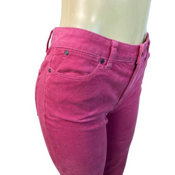 Talbots Womens Pink Corduroy Jeans Mid-Rise Straight-Leg 711 Fit Size 6 - New
