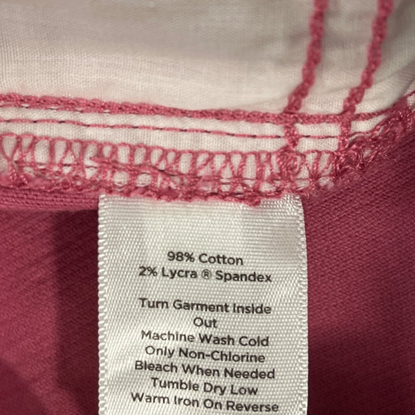 Talbots Womens Pink Corduroy Jeans Mid-Rise Straight-Leg 711 Fit Size 6 - New