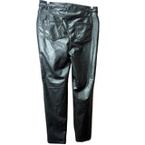 Like An Angel Womens Black Faux Leather Pants M Slim Fit Stretchy