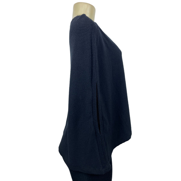 Michael Stans Women's Perfect Collection Black Round Collar Sweater Size S