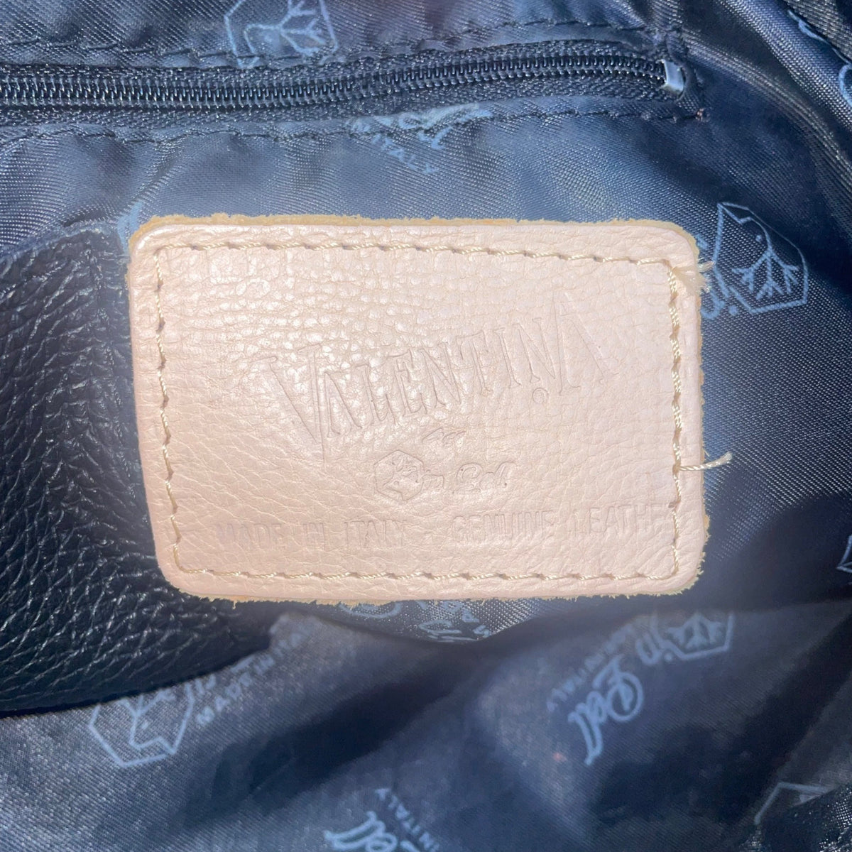 Valentina Women’s Black & Pink Leather Adjustable Straps Shoulder Tote Bag