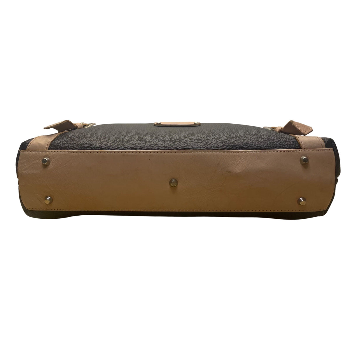 Valentina Women’s Black & Pink Leather Adjustable Straps Shoulder Tote Bag