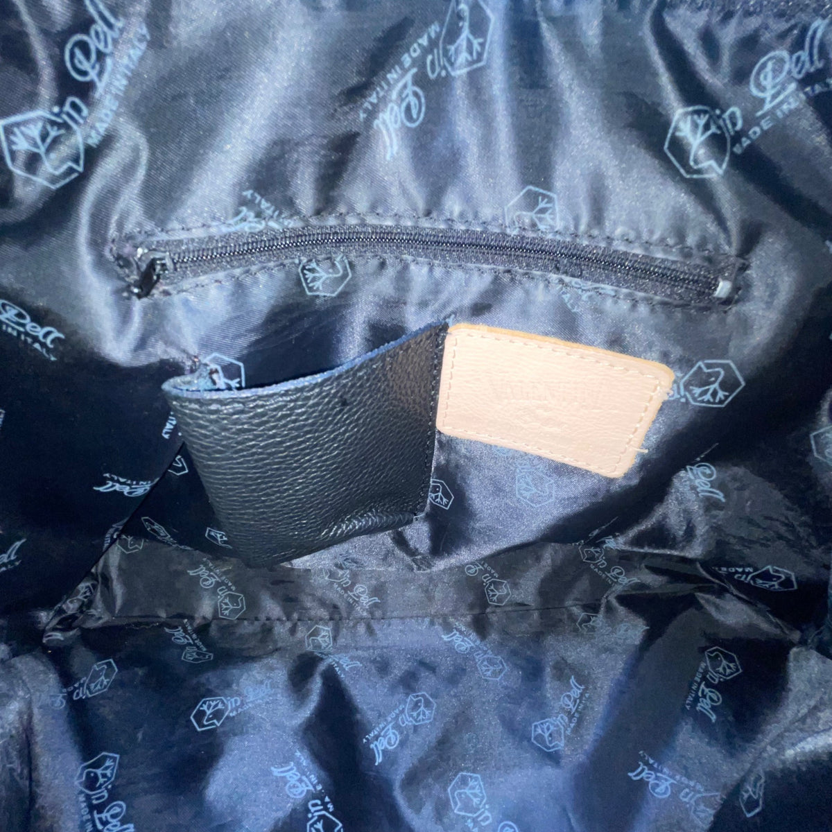 Valentina Women’s Black & Pink Leather Adjustable Straps Shoulder Tote Bag