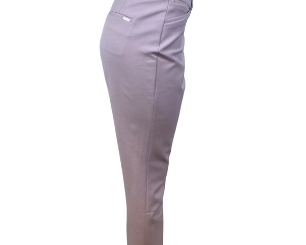 White House Black Market The Slim Ankle Womens Pink Stretch Curvy Slim Ankle Pants Sz 10L - New