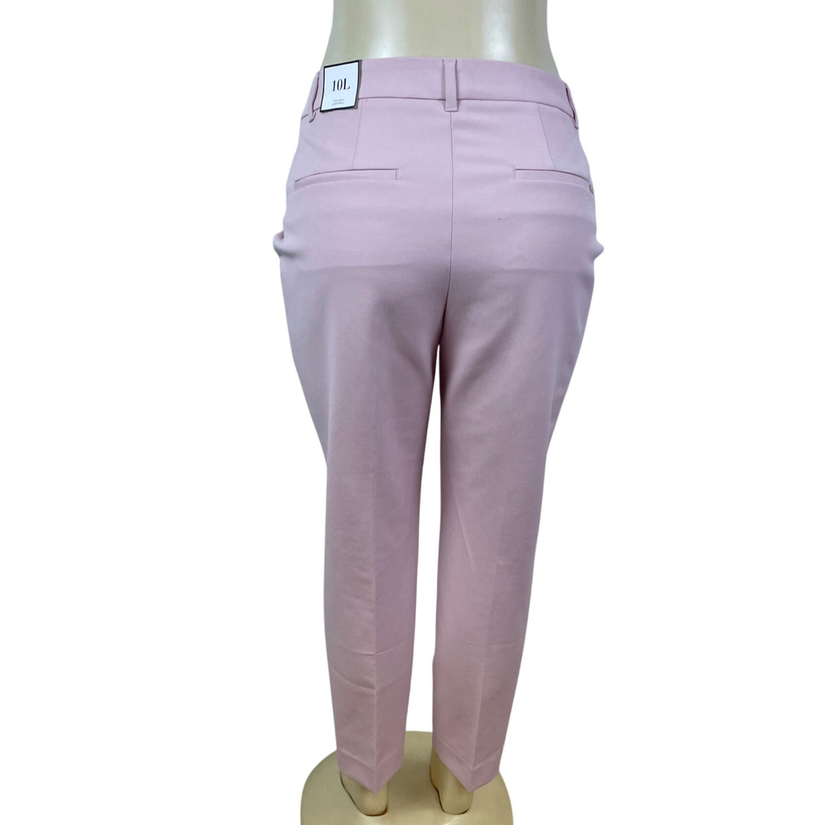 White House Black Market The Slim Ankle Womens Pink Stretch Curvy Slim Ankle Pants Sz 10L - New