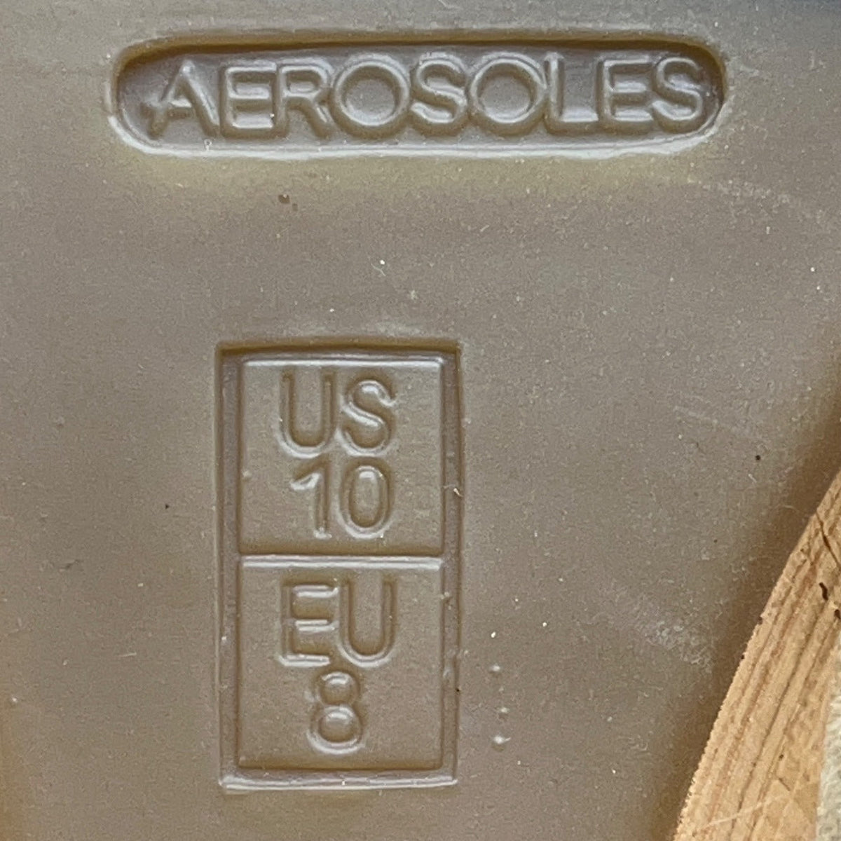 Aerosoles Women’s Tan Strappy Alphabyte Cork Combo Wedge Sandals Size 10M - New
