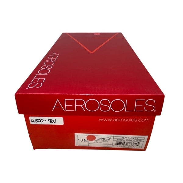 Aerosoles Women’s Tan Strappy Alphabyte Cork Combo Wedge Sandals Size 10M - New