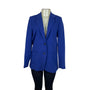Zara Women's Royal Blue Blazer Long Sleeve Button Front Lightweight Business Casual Size M