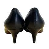 Brooks Brothers Women’s Black Leather Fringe & Buckle Pointed Toe Heels Size 6.5