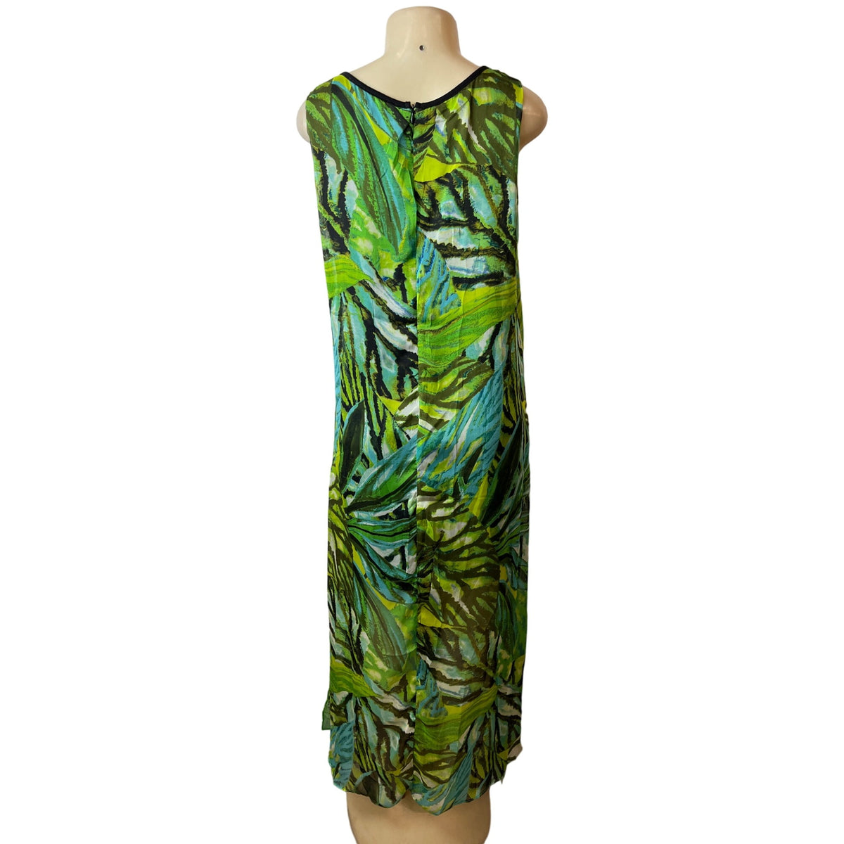 Patrizia Luca Milano Womens Sleeveless Tropical Print Maxi Dress