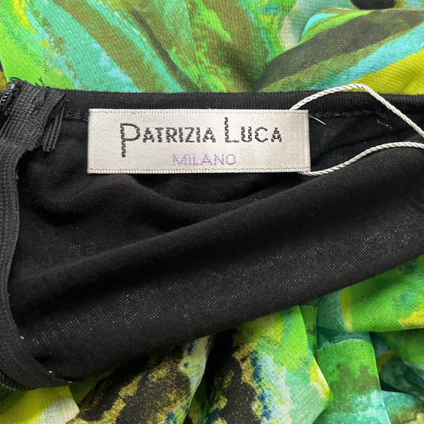Patrizia Luca Milano Womens Sleeveless Tropical Print Maxi Dress