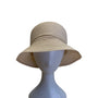Physician Endorsed Women's Beige Wide Brim Adjustable Sun Hat With Bow One Size