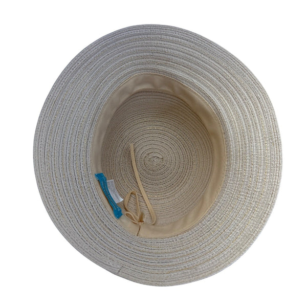 Physician Endorsed Women's Beige Wide Brim Adjustable Sun Hat With Bow One Size