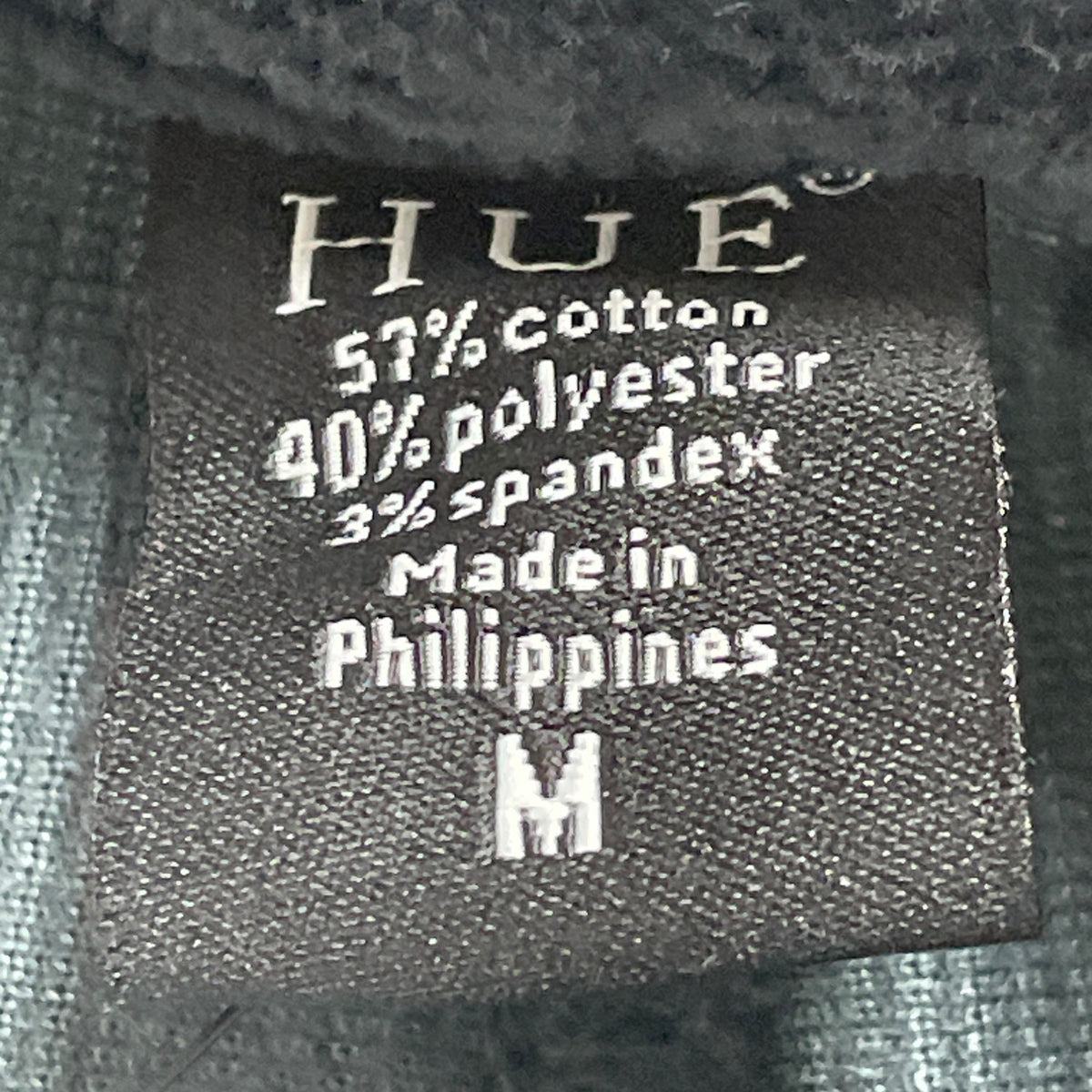 Hue Women's Grey Blue Corduroy Slim Fit Pants Size M Stretchy - New