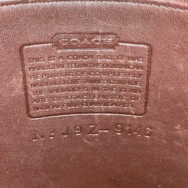 Coach Women’s Brown Leather Adjustable Strap With Silver Buckles Crossbody Bag