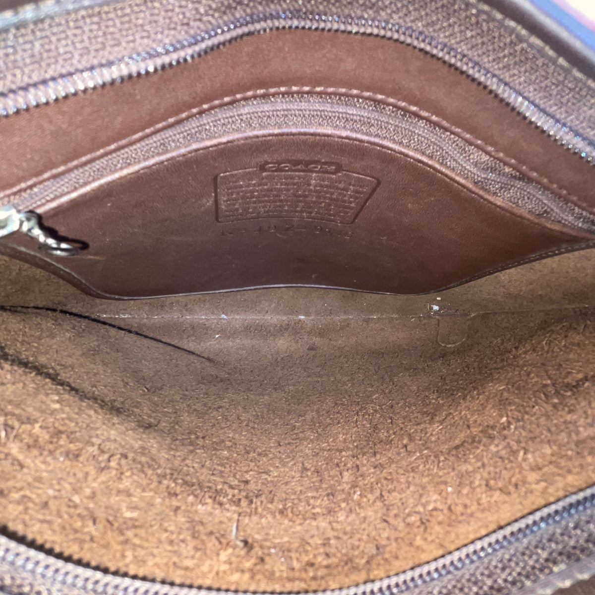 Coach Women’s Brown Leather Adjustable Strap With Silver Buckles Crossbody Bag