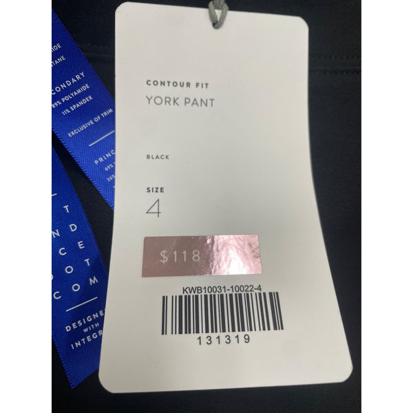 Kit Ace Women's Black High-Waisted Pants Size 4 Stretch Fabric - New