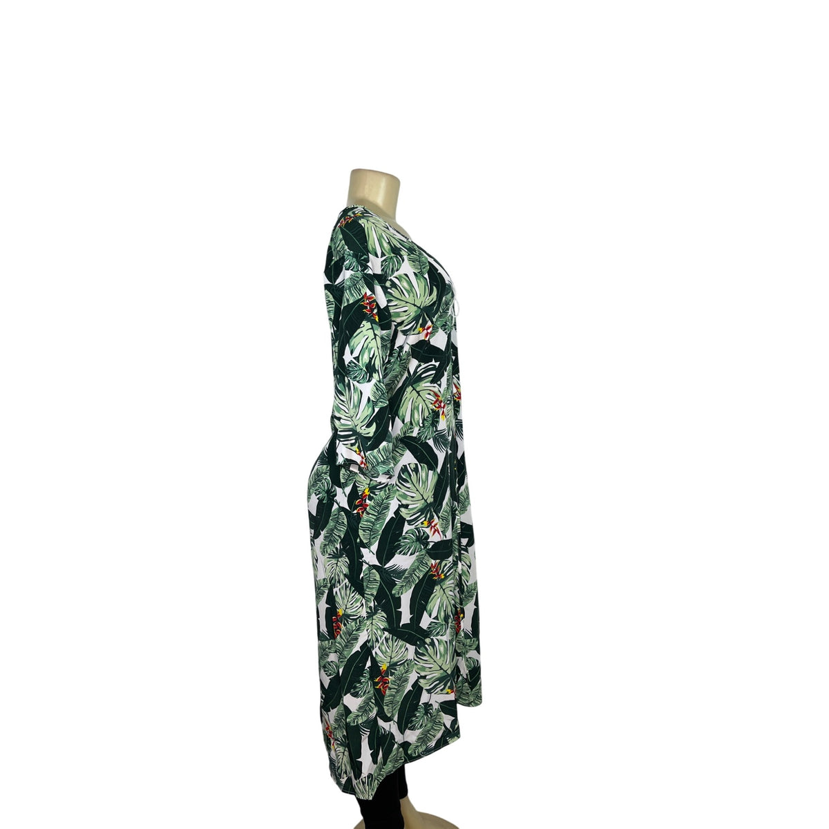 Rachel Zoe Womens Tropical Leaf Print Kimono, Swim Cover Up Size OS - New