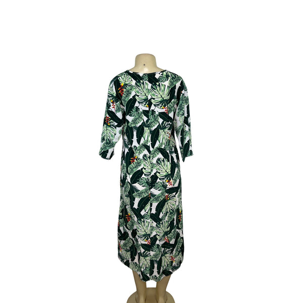 Rachel Zoe Womens Tropical Leaf Print Kimono, Swim Cover Up Size OS - New