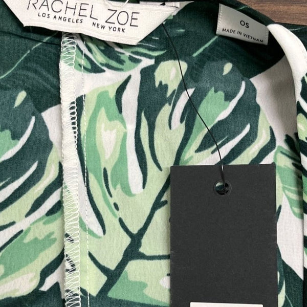 Rachel Zoe Womens Tropical Leaf Print Kimono, Swim Cover Up Size OS - New