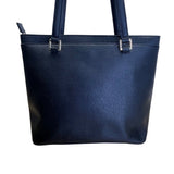 Calvin Klein Black Faux Leather With Gold Chain Detail & Dual Straps Tote Bag